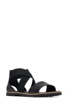 Sorel Ella Iii Sandal In Black/black