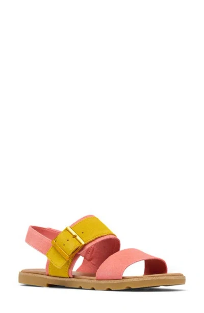 Sorel Ella Iii Slingback Sandal In Coral Blossom/gum