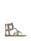 Sorel Ella Lace Up Casual Sandals In Sage In Beige
