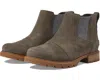 Sorel Emelie Iii 2048711 Boot Womens 7.5 Green Leather Waterproof Chelsea Khd161