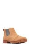 Sorel Emelie Iii Waterproof Chelsea Boot In Tawny Buff/gum 2