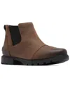 Sorel Emelie Iii Waterproof Leather Chelsea Boot In Brown