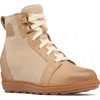 Sorel Evie Ii Wedge Bootie In Dusty Tan/gum 2