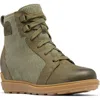 Sorel Evie Ii Wedge Bootie In Stone Green/gum 17