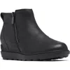 Sorel Evie Ii Zip Waterproof Ankle Boot In Black,black