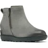 Sorel Evie Ii Zip Waterproof Ankle Boot In Quarry/grill