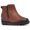 Sorel Evie Ii Zip Waterproof Ankle Boot In Spice/black