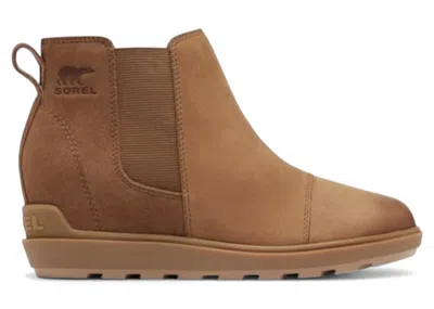 Pre-owned Sorel Evie Ll Chelsea Boot (women's) Sneakers In Taffy/gum
