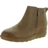 Sorel Evie Ll Zip Womens Leather Ankle Wedge Boots In Multi