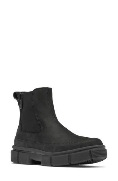 Sorel Explorer Chelsea Boot In Black/black