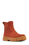 Sorel Explorer Chelsea Boot In Sanguine/gum 2