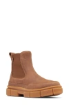 Sorel Explorer Chelsea Boots In Velvet Tan/gum 2