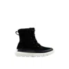 Sorel Explorer Next Joan Faux Shearling Waterproof Boot In Black