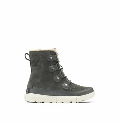 Sorel Explorer Ii Joan Women's 10 Grill Fawn Faux Fur Lined Winter Boots Khd618
