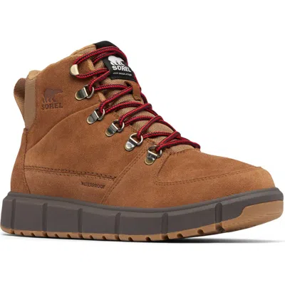 Sorel Explorer Iii Blazer Waterproof Boot In Velvet Tan/blackened Brown