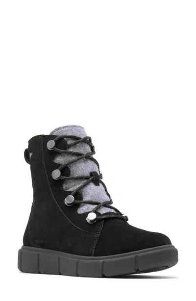 Sorel Explorer Iii Joan Waterproof Boot In Black/ Black