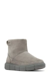 Sorel Explorer Iii Joan Waterproof Slip-on Boot In Quarry/ Sea Salt