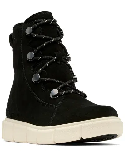 Sorel Explorer™ Iii Joan Waterproof Suede Boot In Black