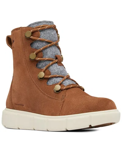 Sorel Explorer™ Iii Joan Waterproof Suede Boot In Brown