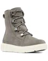 Sorel Explorer™ Iii Joan Waterproof Suede Boot In Gray