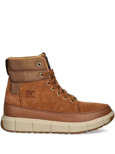 Sorel Explorer Iii Lace-up Boots In Brown