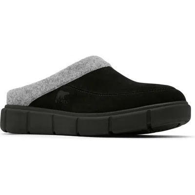 Sorel Explorer Iii Mule In Black/black