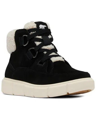 Sorel Explorer™ Iii Waterproof Suede Boot In Black