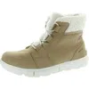 Sorel Explorer Next Carnival Womens Suede Faux Fur Winter & Snow Boots In Beige