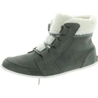 SOREL EXPLORER NEXT CARNIVAL WOMENS SUEDE FAUX FUR WINTER & SNOW BOOTS