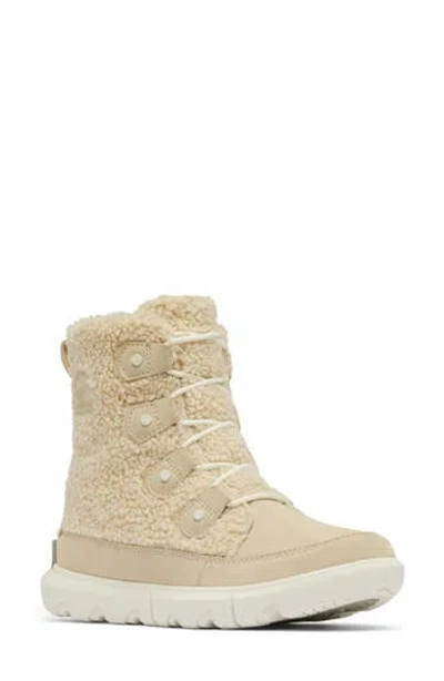 Sorel Explorer Next Joan Faux Shearling Waterproof Boot In Neutral