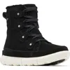 Sorel Explorer Next Joan Waterproof Boot In Black/fawn