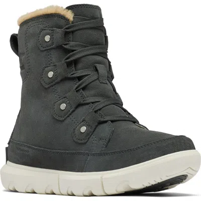 Sorel Explorer Next Joan Waterproof Boot In Grill/fawn