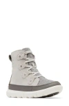 Sorel Explorer Next Joan Waterproof Boot In Grey Suede