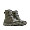 Sorel Explorer Next Joan Womens Us 6 Olive Suede Waterproof Snow Boots Eee4360