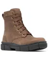 Sorel Explorer Straight Lace Leather Boot In Brown