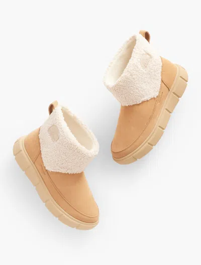 Sorel Explorerâ¢ Ii Waterproof Slip-on Cozy Boots - Tawny Buff/sea Salt - 10m Talbots In Tawny Buff,sea Salt