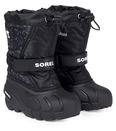 Sorel Kids' Flurry Snow Boots In Black