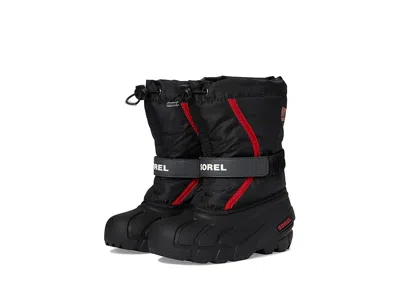 Sorel Flurry (toddler/little Kid/big Kid) Kids Shoes Black/bright Red : 8 Toddler M