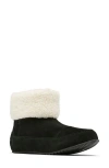 Sorel Go Stumptown Faux Fur Lined Bootie In Black/natural