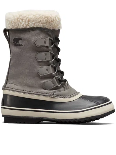 Sorel Grey Winter Carnival Dtv Winter Boots In Animal Print