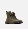 Sorel Hi-line Waterproof Lace-up Boot In Green