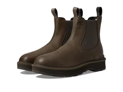 Sorel Hi-line Boots Men's Brown Leather Waterproof Ankle Chelsea Fd1452