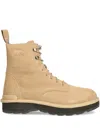 Sorel Hi-line Lace Womens Leather Lace-up Booties In Neutrals