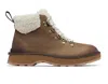 Sorel Hi-line Hiker Cozy Combat Women's 7.5 Umber Tawny Buff Winter Boots Tf2264
