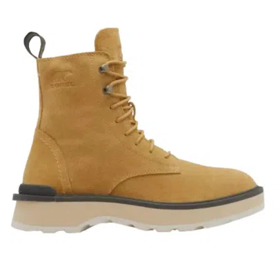 Sorel Hi-line Lace Boot In Geo Yellow, Jet In Brown