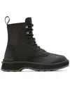 Sorel Hi-line Lace Leather Boot In Black