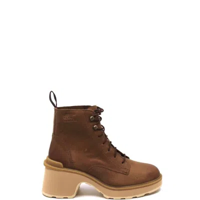 Sorel Hi-line Lace Up Boot In Brown