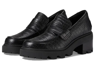 Sorel Joan Nowtm City Loafer High Heels Black/black: 11 B - Medium