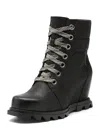 Sorel Joan Of Arctic Wedge Iii Lexie Boots In Black, Jet In Black