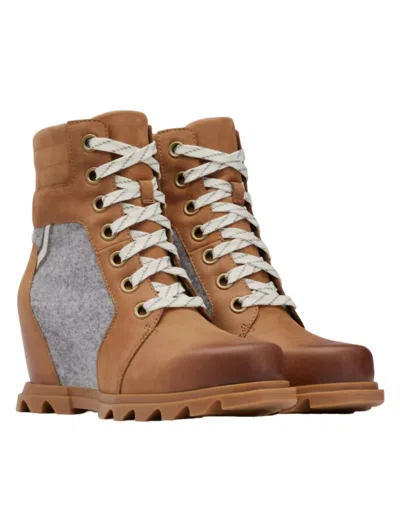 Sorel Joan Of Arctic Wedge Iii Lexie Boots In Taffy, Gum Ii In Multi